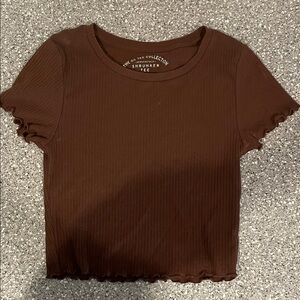 Aeropostale Brown Crop Top